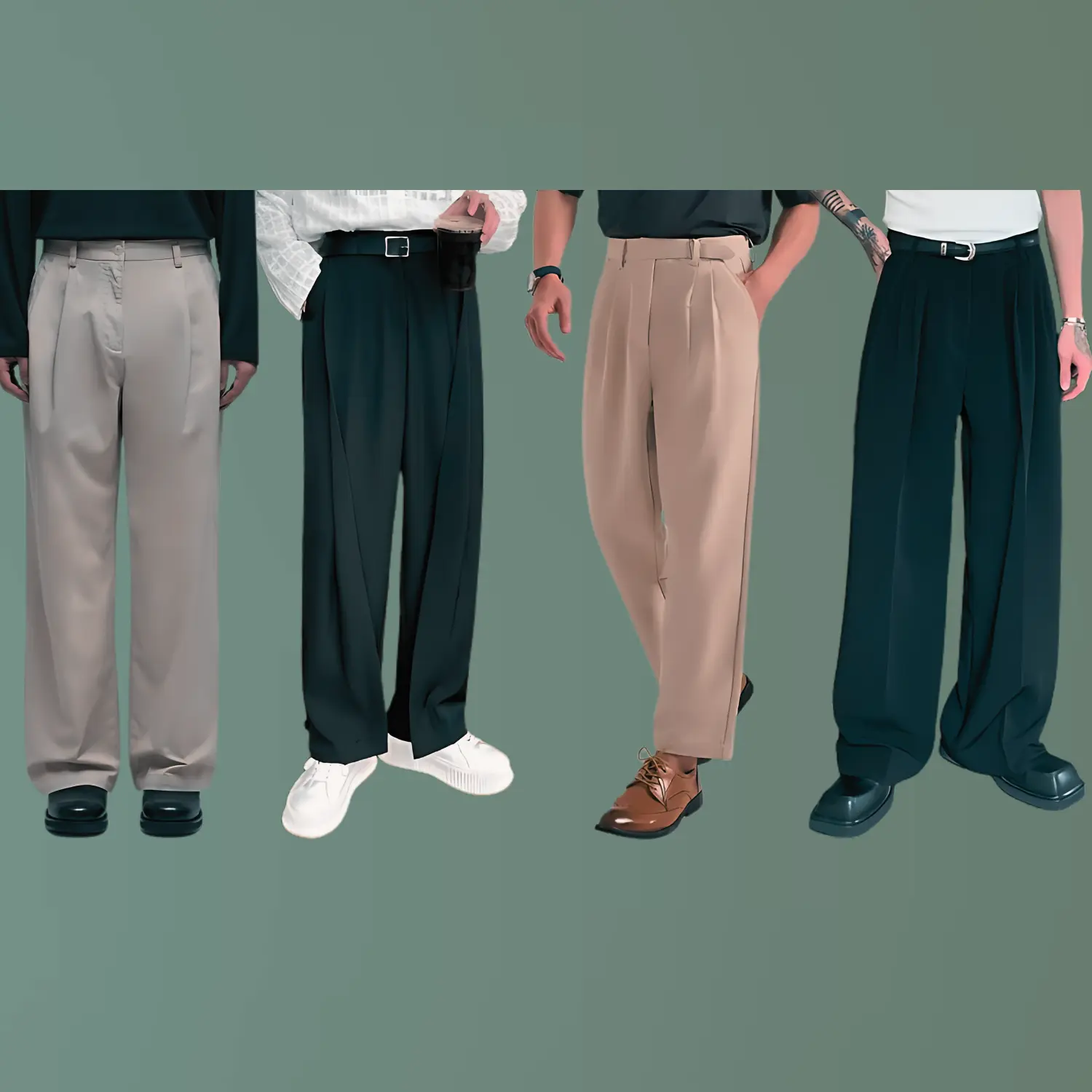 High-rise trousers